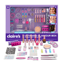 Claire’s® Ultimate Glamour Box Slumber Party Makeover Set, Kids Makeup Kit, Girls Slumber Party, Ages 8+