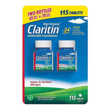 Claritin 24-Hour Non-Drowsy Allergy Relief Tablets, 10 mg Loratadine, 115 Count - Brands For Less USA