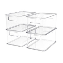 Clearly4-PieceClearPlasticOrganizingBinSet - Brands For Less USA