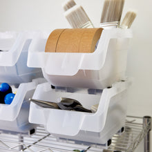 Clearly Stacking Storage Bins, 16-pack