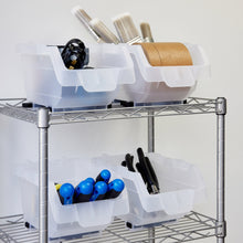 Clearly Stacking Storage Bins, 16-pack