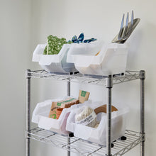 Clearly Stacking Storage Bins, 16-pack