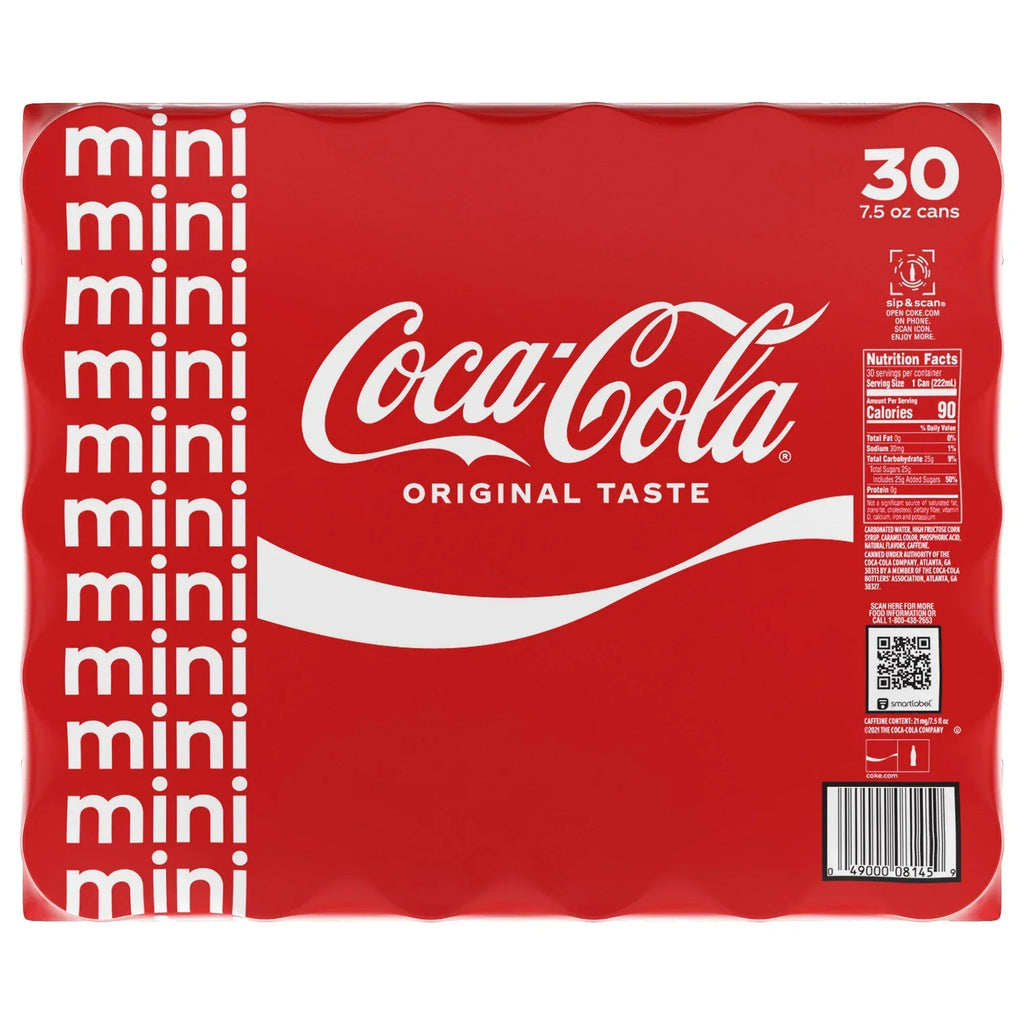 Coca-Cola Mini, 7.5 fl oz, 30-count– Brands For Less USA