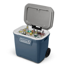 Coleman 316 Series 60QT Hard Chest Wheeled Cooler, Lakeside Blue - Brands For Less USA