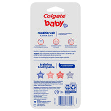 Colgate Baby Toothbrush and Fluoride Free Training Toothpaste Kit, Bubblefruit, 1.75 oz, 3-24 Months