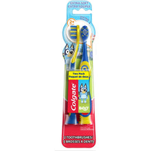 Colgate Kids Toothbrushes and Suction Cup, Extra Soft, Bluey, 2 Pack