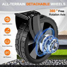 Collapsible Folding Wagon Cart, 350LBS Utility Large Capacity Cart Foldable Wagon with All Terrain Wheels, Grocery Wagons Carts for Garden Shopping Sports Camping