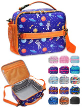 ComfiTime Lunch Bag for Kids – Insulated Lunch Box for Girls and Boys, Cute Reusable Cooler Bag with Zipper Pockets, Bottle Holder, Padded Handles and Shoulder Strap (Blue Camouflage) - Brands For Less USA