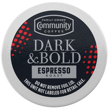 Community Coffee Dark and Bold Espresso Darkest Roast Coffee Pods, 72 ct.