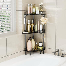 ConsumestCornerShowerCaddyStanding-3-TierStainlessSteelShowerOrganizerwithSoapHolderand4Hooks_LargeCapacityCornerShelfStandforBathroom_RestRoom6 - Brands For Less USA