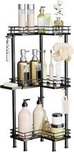 ConsumestCornerShowerCaddyStanding-3-TierStainlessSteelShowerOrganizerwithSoapHolderand4Hooks_LargeCapacityCornerShelfStandforBathroom_RestRoom7 - Brands For Less USA