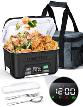 Cordless Electric Lunch Box, Heated Lunch Box Battery Powered with Automatic Scheduled Heating, 5.5 Cups Capacity, with Removable Tray Divider, Dishwasher Safe, for Hot Meals Anywhere - Brands For Less USA