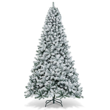 Costway CM22067 6 ft. Unlit Premium Snow Flocked Hinged Artificial Christmas Tree