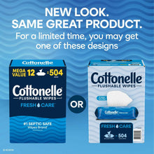Cottonelle Freshcare Flushable Wipes, 12 ct., 504 wipes