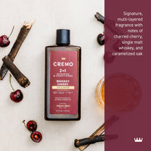 Cremo 2-in-1 Men's Shampoo & Conditioner, Whiskey Cherry Scent, 16 fl oz (PACK OF 3 )