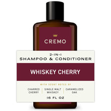 Cremo 2-in-1 Men's Shampoo & Conditioner, Whiskey Cherry Scent, 16 fl oz (PACK OF 3 )