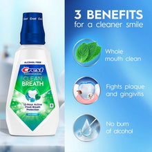 Crest Advantage Clean Breath Mouthwash, Spearmint, 33.8 fl. oz., 3 pk.