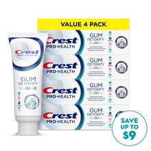 Pasta de dientes Crest Gum Detoxify Ultra, paquete de 4/4,7 oz.