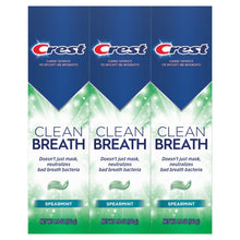 Crest Plus Clean Breath Spearmint Toothpaste, 4.6 oz., 3 pk.