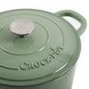 Crock Pot 5Qt Dutch Oven with Lid - Enamel - Cast Iron - Pistachio Green - Brands For Less USA