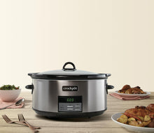 Crockpot™ 8-Quart Slow Cooker, Programmable, Black Stainless Collection