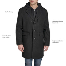 DKNY Men's Hooded Coat