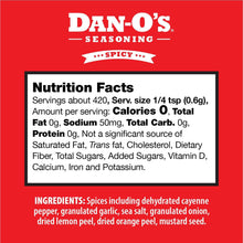 Dan-O's Spicy Seasoning, 8.9 oz.