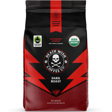 Death Wish Organic Dark Roast Ground Coffee, 34 oz.