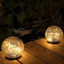 DeckImpressions6SolarUSBLEDCrackleGlassGlobeLights_ChoosePack1 - Brands For Less USA
