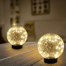 DeckImpressions6SolarUSBLEDCrackleGlassGlobeLights_ChoosePack5 - Brands For Less USA