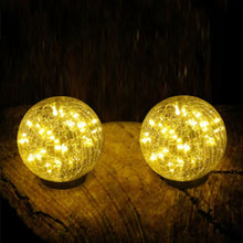 DeckImpressions6SolarUSBLEDCrackleGlassGlobeLights_ChoosePack - Brands For Less USA