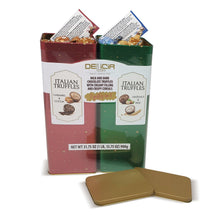 Delicia Fine Italian Chocolate Truffles Gift Tins, 2 pk.