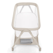 Delta Children Haven AirFlow Bassinet with Breathable Mesh and Wheels, Tan