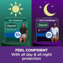 Depend Night Defense Incontinence Underwear for Men, Adult Diapers, XL, 20 Count