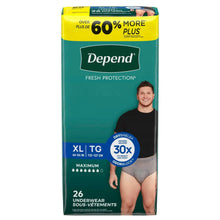 DependFreshProtectionIncontinenceUnderwearforMen_AdultDiapers_XL_26Count - Brands For Less USA