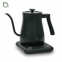 Willow Kitchen 1L Gooseneck Electric Kettle for Pour Over Coffee & Tea, Temperature Control & Automatic Shutoff, Rapid Boil Hot Water Kettle Pot, Black