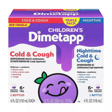 Dimetapp Cold & Cough and Nighttime Cold & Congestion Liquid, Triple Pack, 3 × 4 fl oz
