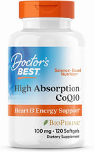Doctor's Best, High Absorption CoQ10, 100 mg, 120 Softgels