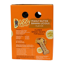 Golosinas para perros Doggy Delirious con sabor a mantequilla de cacahuete y plátano, 5 lb