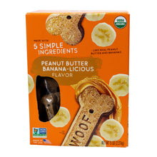 Golosinas para perros Doggy Delirious con sabor a mantequilla de cacahuete y plátano, 5 lb