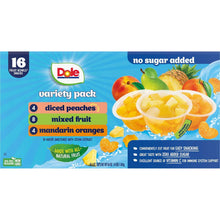 Dole No Sugar Added Mixed Fruit Variety Pack, 4 oz., 16 pk.