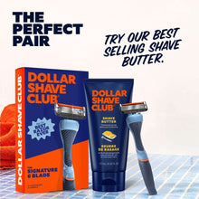 Dollar Shave Club Men's Razor 6-Blade Starter Set 1 Handle, 2x 6-Blade Manual Razor Refills