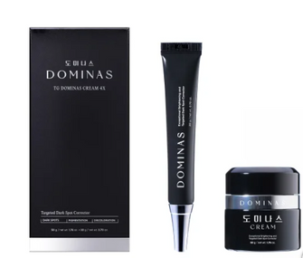 Dominas Brightening and Dark Spot Correcting Cream Set, 1.76 fl oz + .70 fl oz