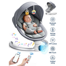 DoulamiElectricBabySwingforNewborntoToddlerPortableInfantSwingRockerwithRemote_APPControl_IMDTouchPanel_5SwaySpeeds_10Lullabies - Brands For Less USA