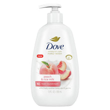 (6 pack) Dove Advanced Care Nourishing Hand Wash for Women Peach & Rice Milk, 12 oz