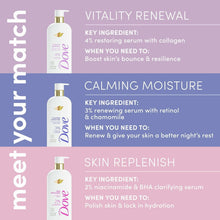 DoveCalmingMoistureBodyWashforWomen3-RenewingSerumwithRetinol-Chamomile-18-5oz4-_5 - Brands For Less USA