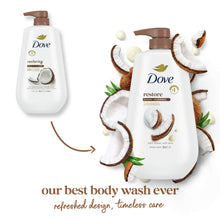 DoveRestoringGentleBodyWashforWomenCoconut-CocoaButter-30-6ozwithPump9-_3 - Brands For Less USA
