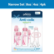 Dr-Brown-sNaturalFlowAnti-ColicOptions-FirstYearBabyBottleGiftSet-Pink-BPAfree-0m-_1 - Brands For Less USA