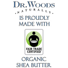 Dr. Woods Raw Moisturizing Black Unscented Soap with Organic Shea Butter, 32 Ounce