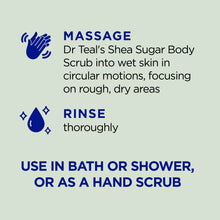 Dr Teal's Shea Sugar Body Scrub with Eucalyptus and Spearmint, 19 oz